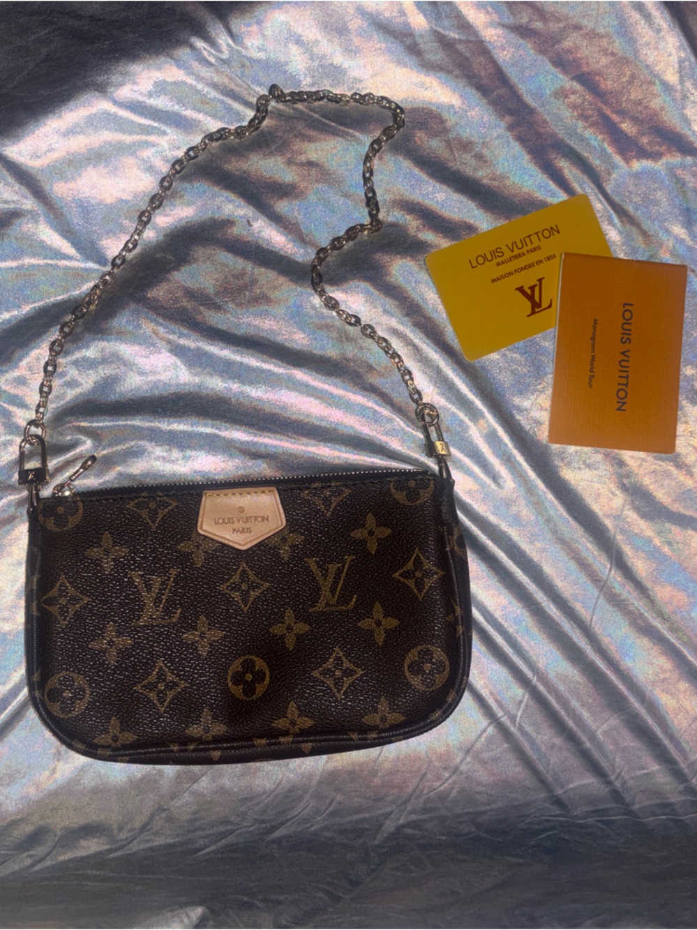 Louis Vuitton Brown Monogram Chain Belt Bag